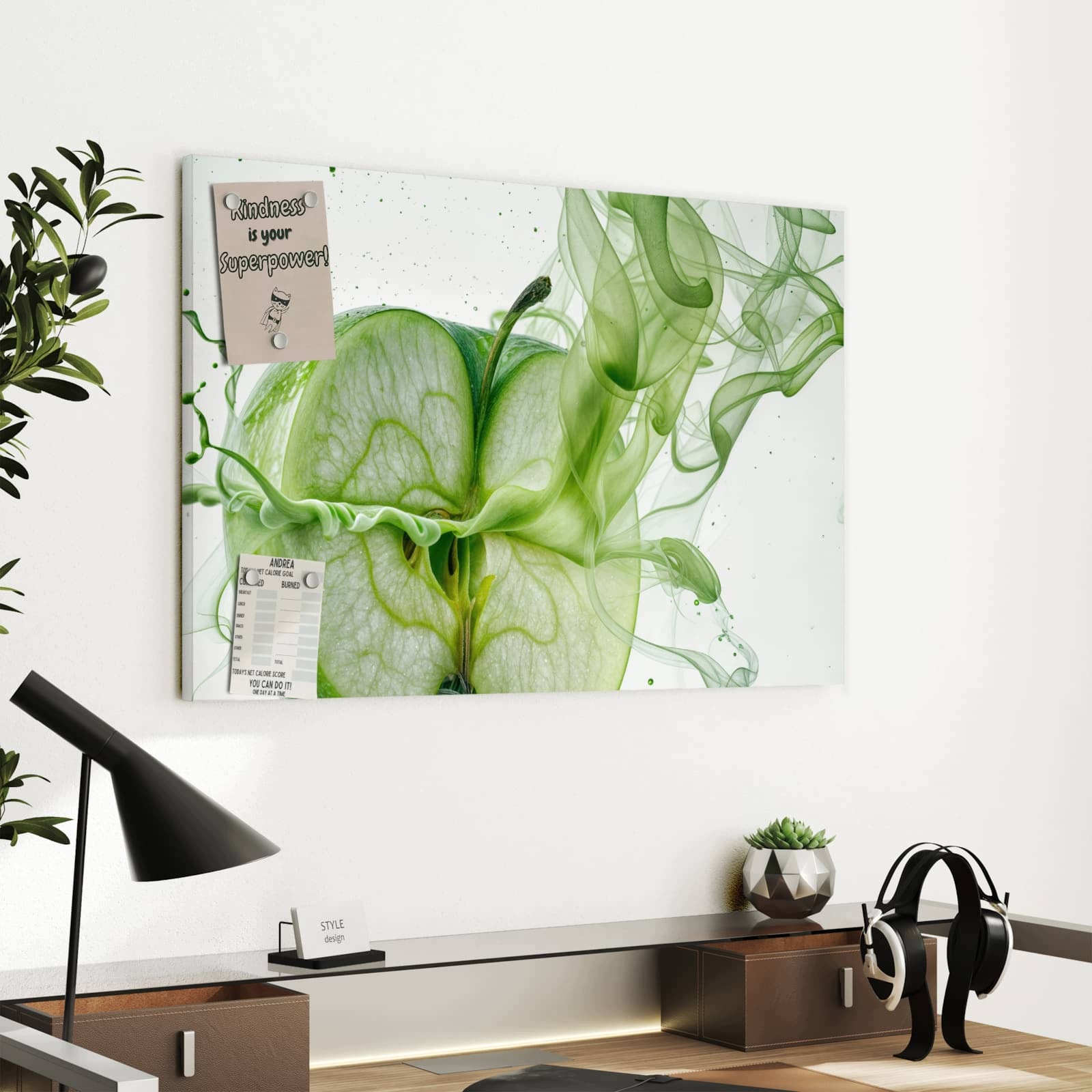 Magnetická tabule Rozložony Jablko 60 × 40 cm