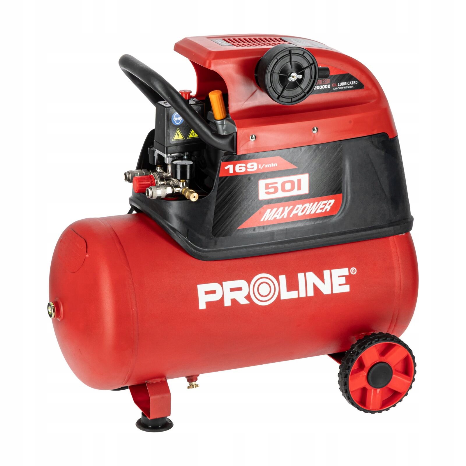 Olejový Kompresor 50 L, 1500 W/2 Km, 8 Bar, 169 L/min Prolineoil Compressor 50 L,