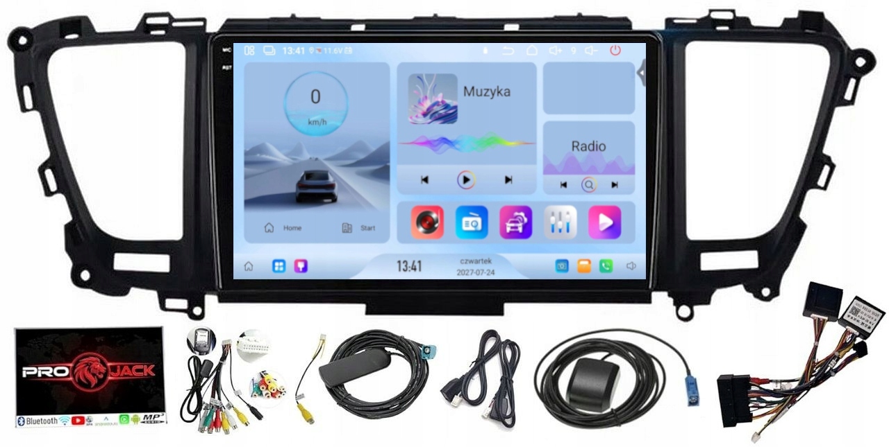 Rádio Navigace Carplay Gps Android Kia Carnival 2014-2020 4GB 64GB Sim