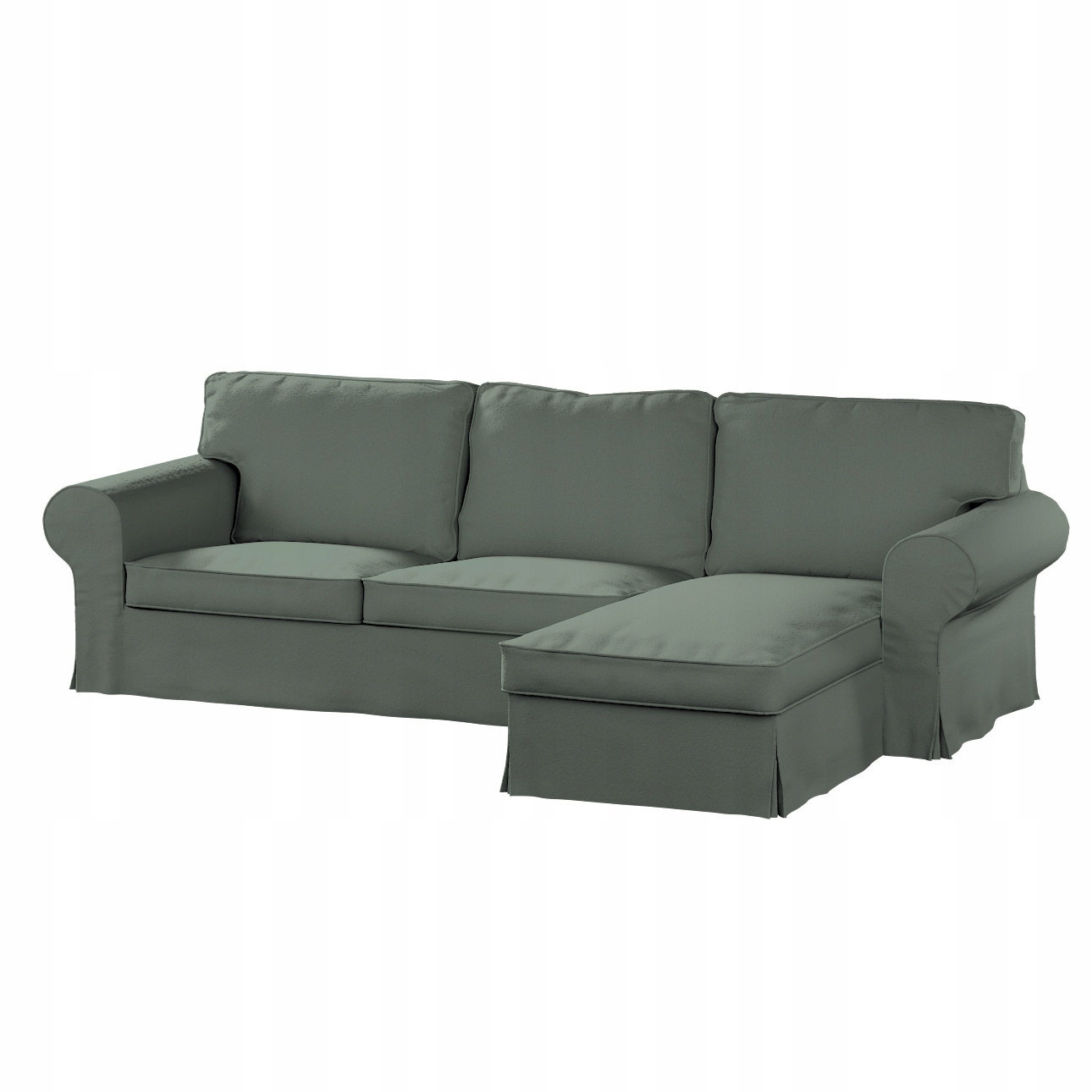 Potah na 2-místnou pohovku Ektorp a lehátko Ikea zelená bukla