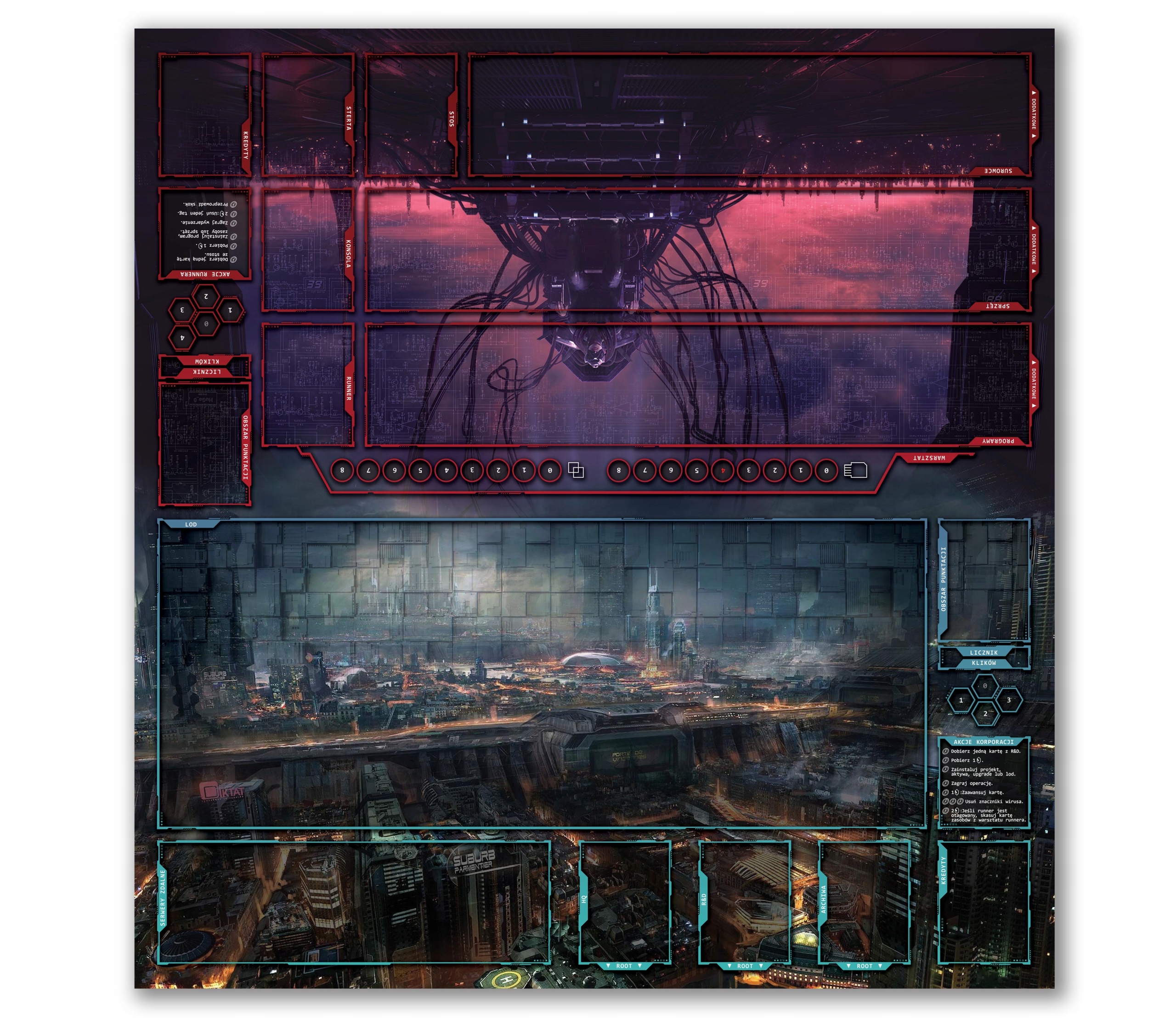 Android Netrunner plansza mata custom Nazwa Android Netrunner plansza mata custom