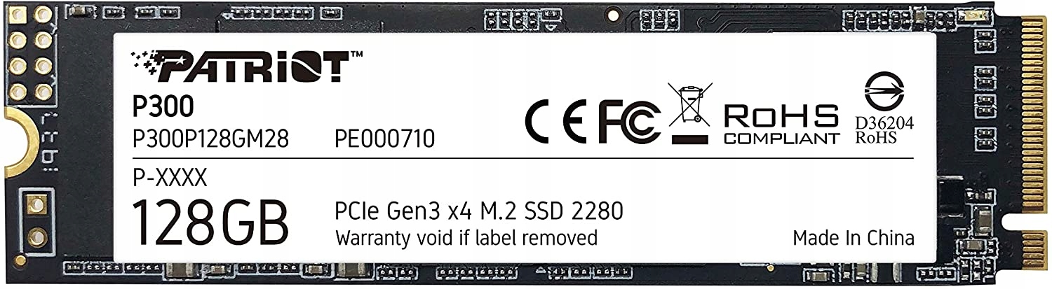Patriot P300/128GB/SSD/M.2 NVMe/5R