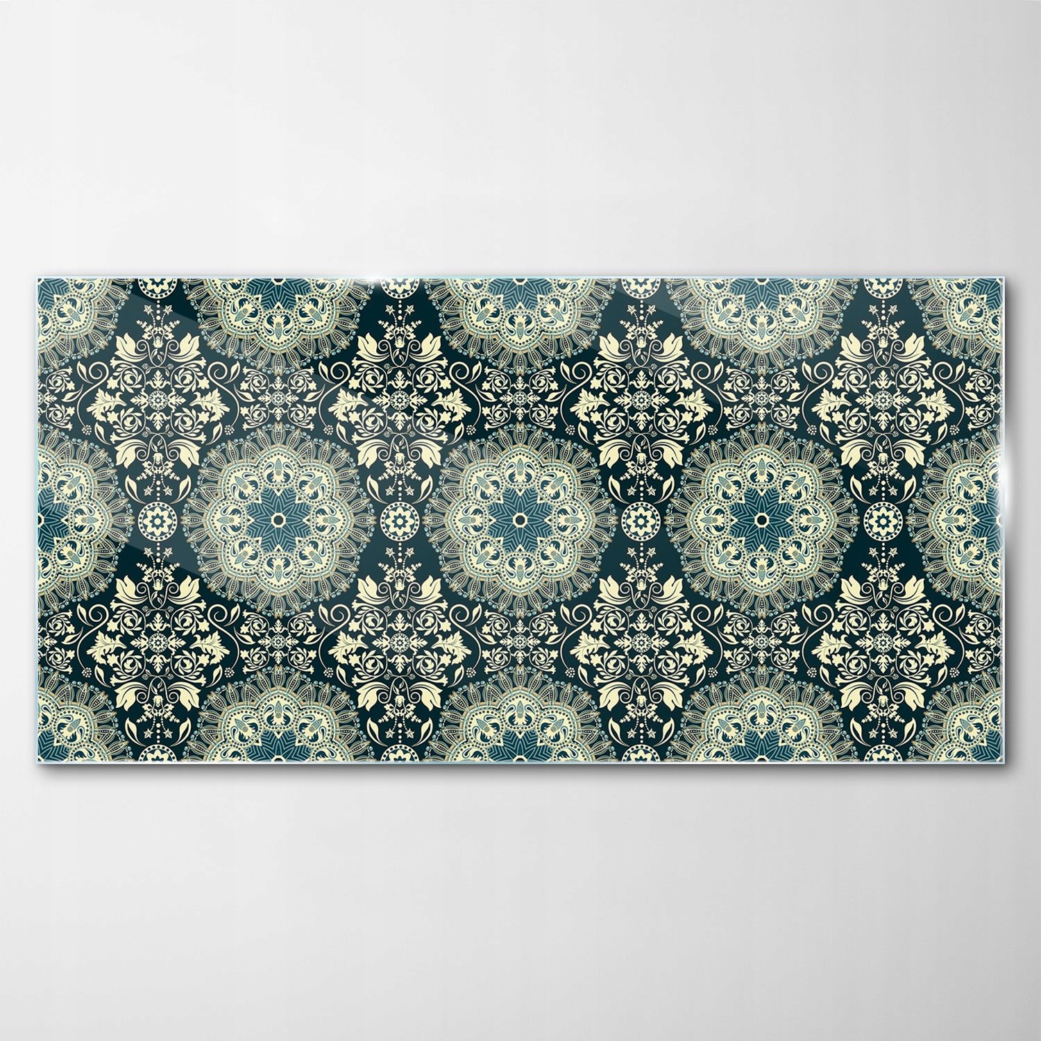 

Hartowany Obraz Szklany Art Wzór Adamaszek 100x50