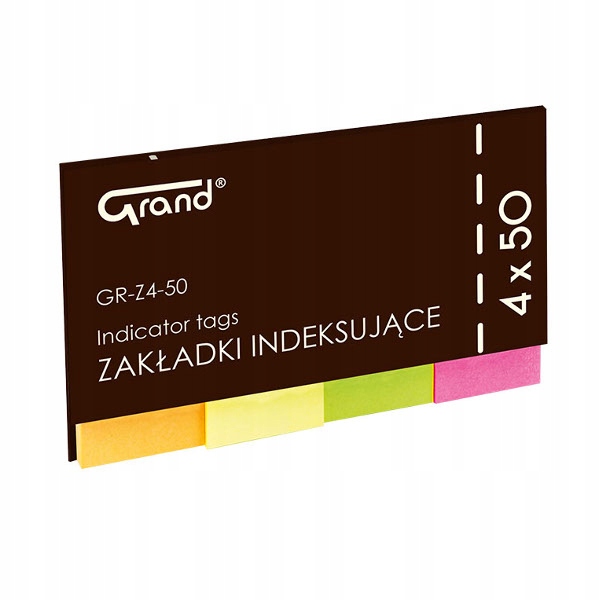 

Zakładki indeksujące Grand znaczniki 20x50 200szt