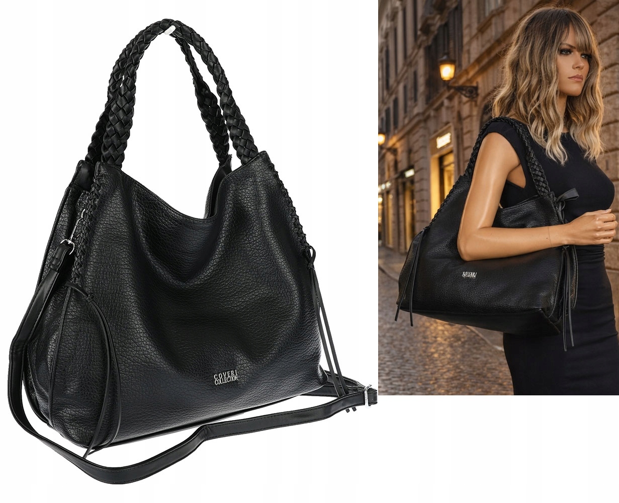 Dámská taška Shopper Taška přes rameno velká, prostorná CC6703 Černá