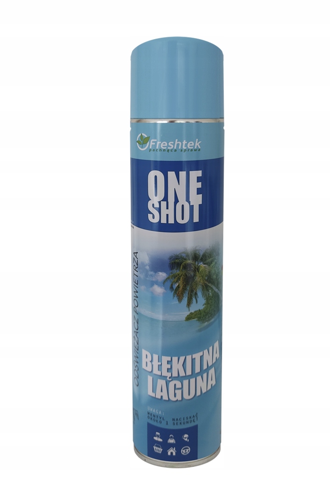FRESHTEK ONE SHOT BŁĘKITNA LAGUNA ODŚWIEŻACZ SPRAY
