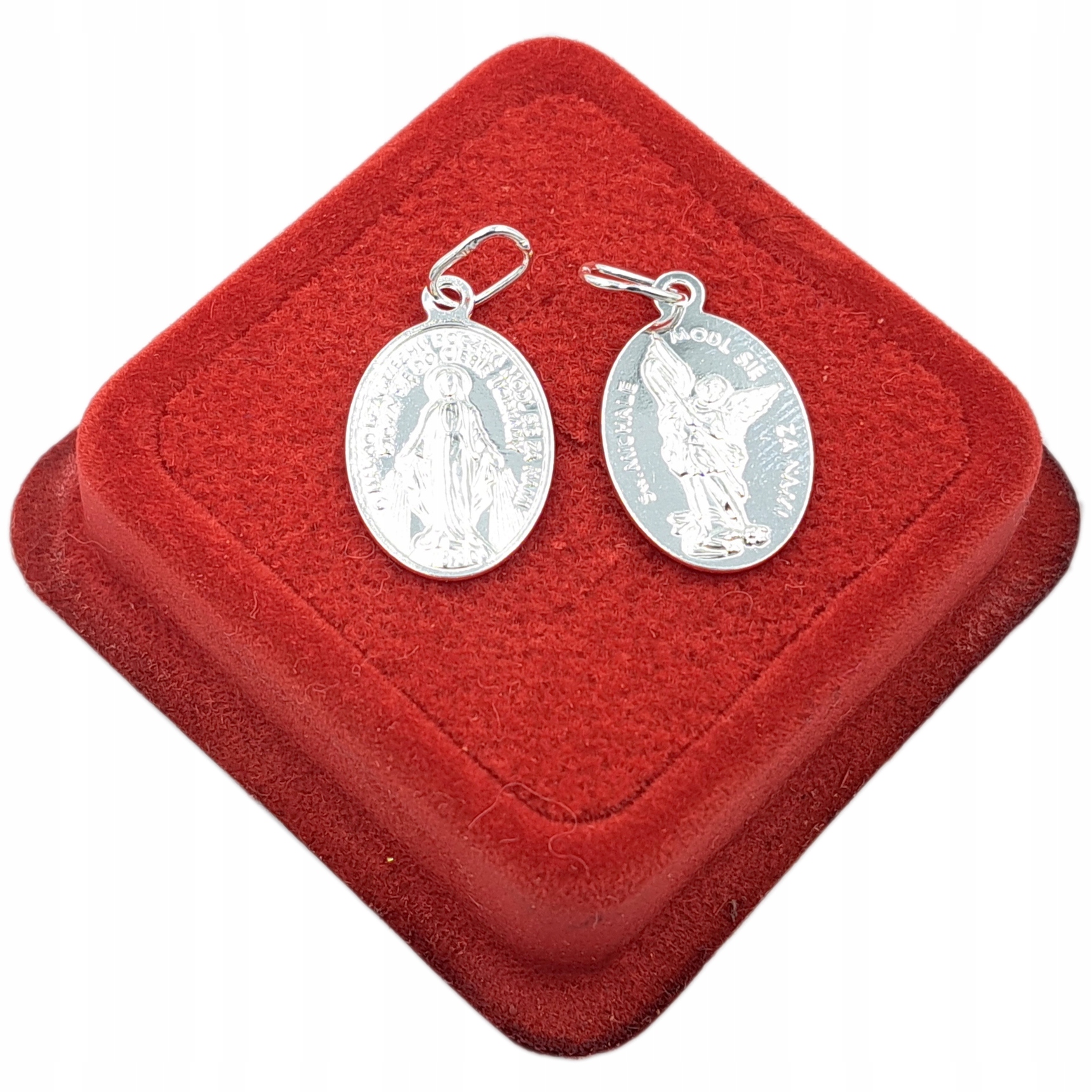 MICHAŁ ARCHANIOŁ | MATKA BOSKA NIEPOKALANA - SREBRNY MEDALIK 925 ze srebra Marka inny