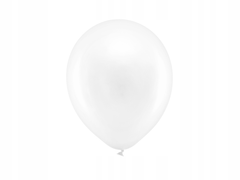 

Balony 23cm metaliczne biały Urodziny Ślub 100 szt