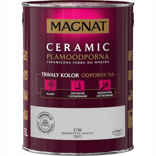 

Farba Magnat Ceramic 5L C30 Srebrzysty Granit