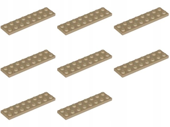 

Lego 3034 Płytka 2x8 piaskowa ciemna (20g) 8 szt