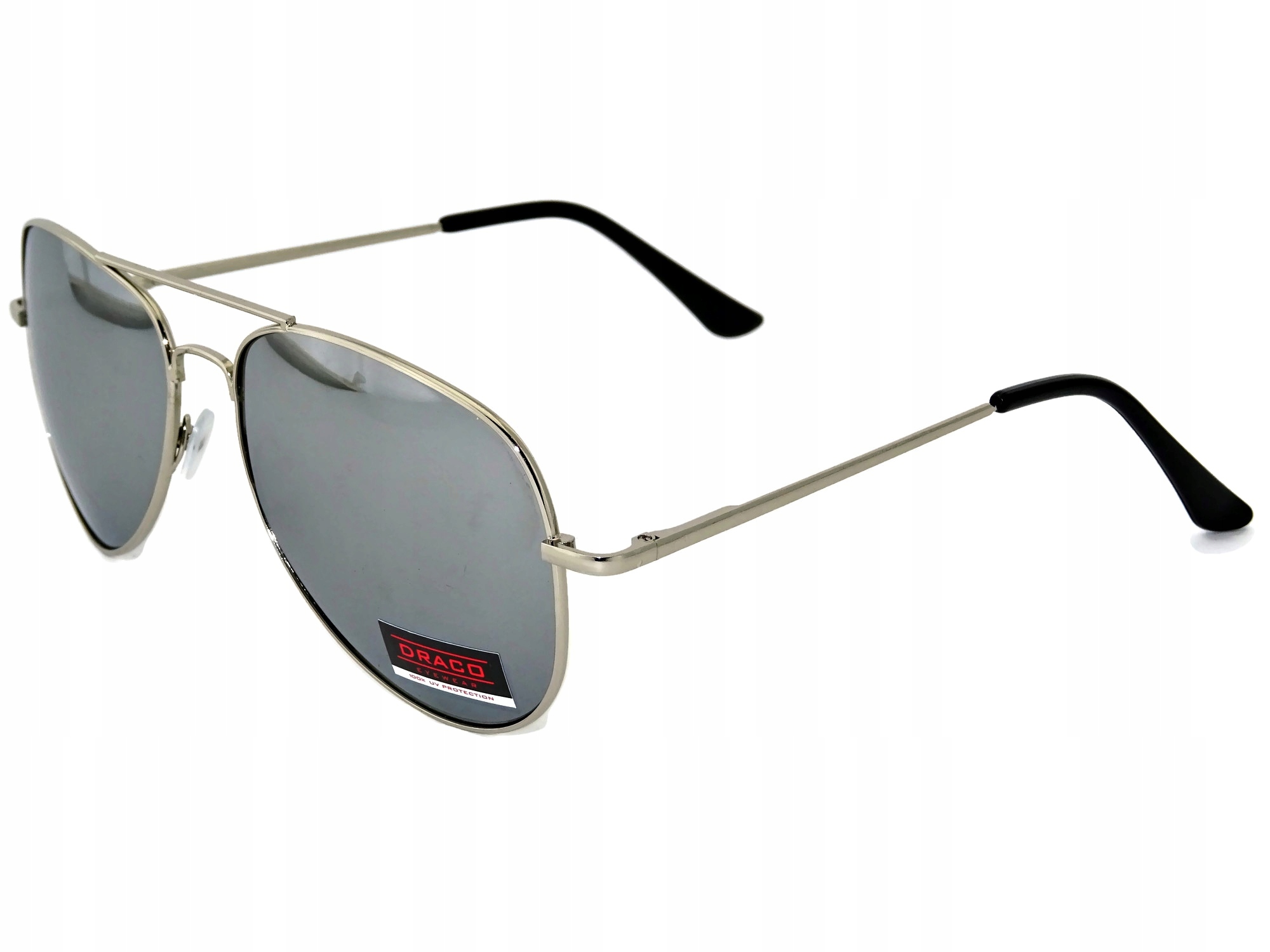 

Okulary Lustrzanki Srebrne Słoneczne Top Gun Lustr