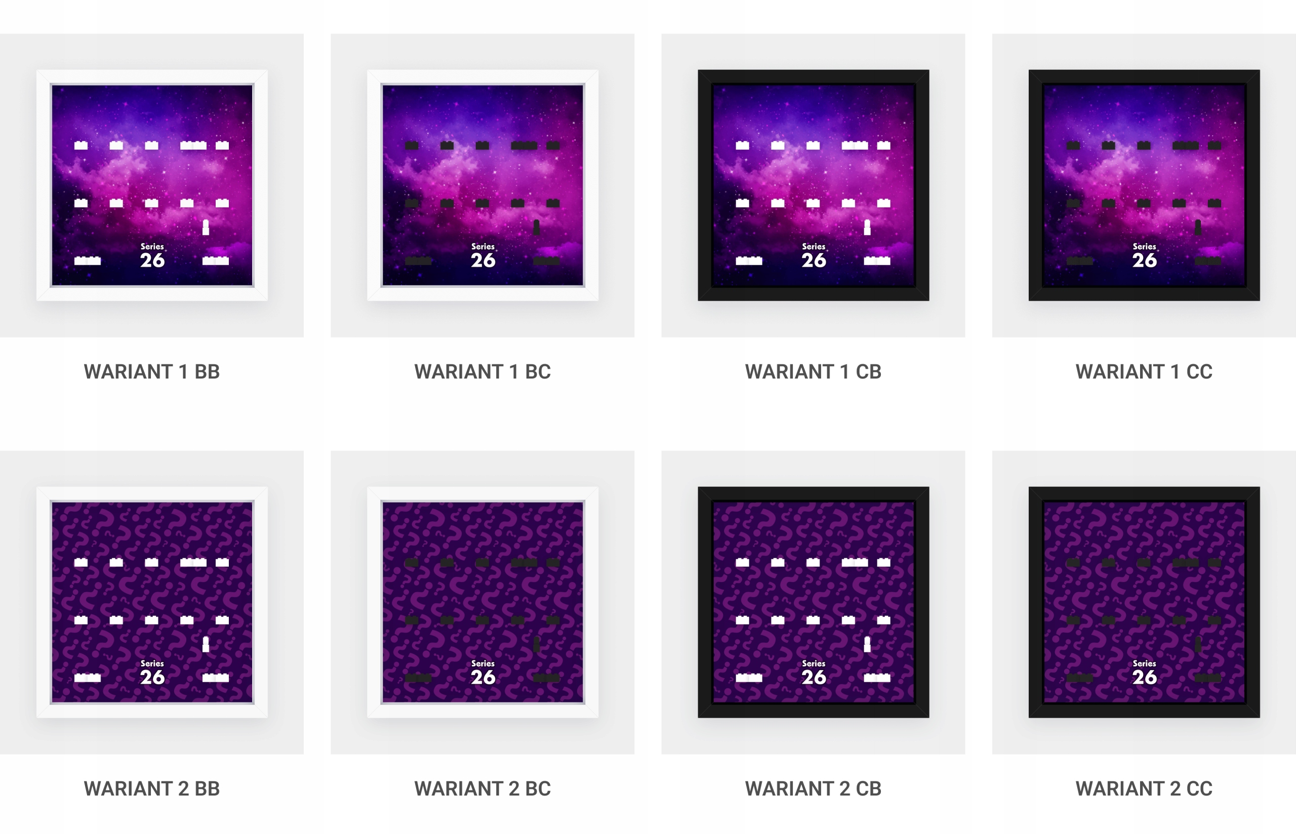 RAMKA DO LEGO MINIFIGURES 71046 SERIA 26 27CM Marka LEGO