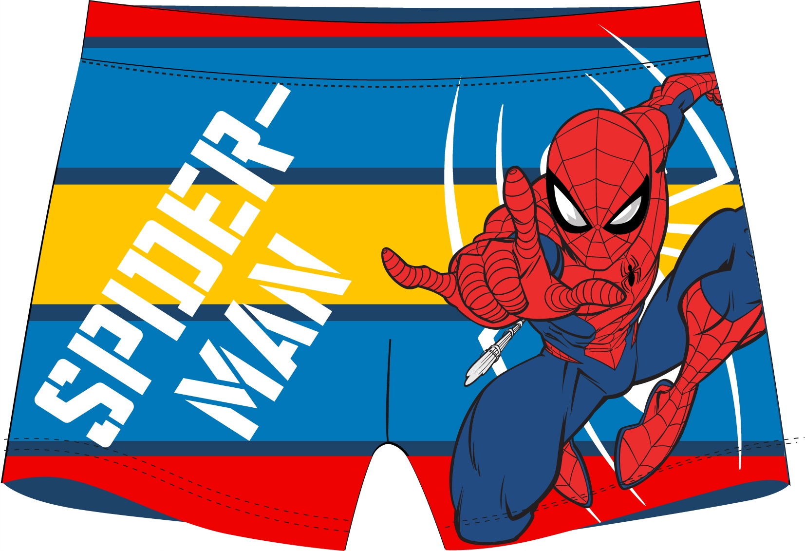 KĄPIELÓWKI bokserki SPODENKI kąpielowe SPIDER-MAN 128/134 D026C Marka EplusM