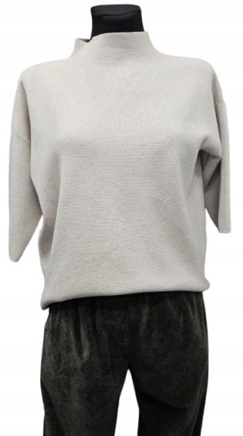 Krabicový Svetr S Viskózou Dolce Piccante béžový Premium Italia