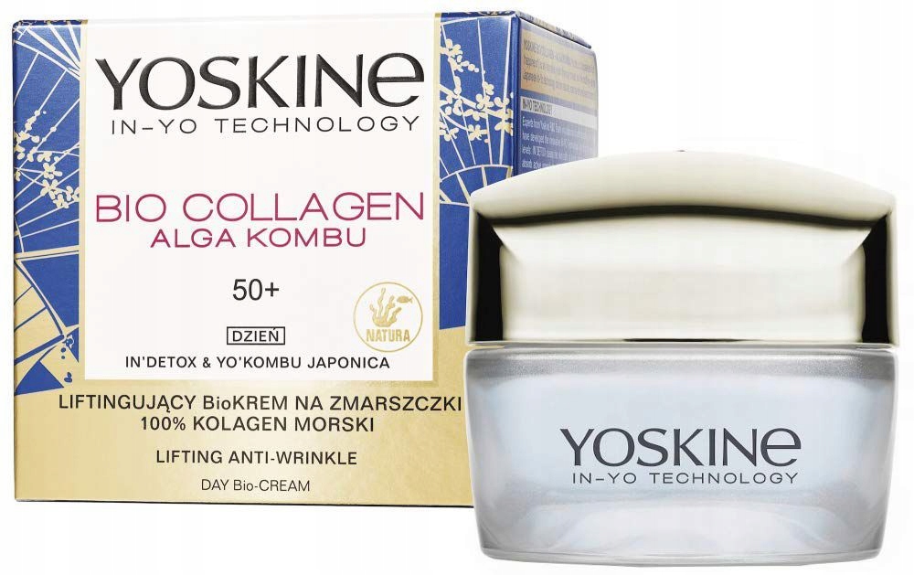 Yoskine Bio Collagen 50+ Bio Regenerační Krém Proti Vráskám Na Noc 50 ML
