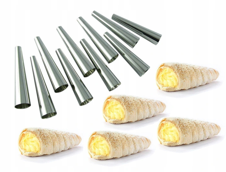 FOREMKI DO RUREK Z KREMEM 11cm POLSKI PRODUCENT