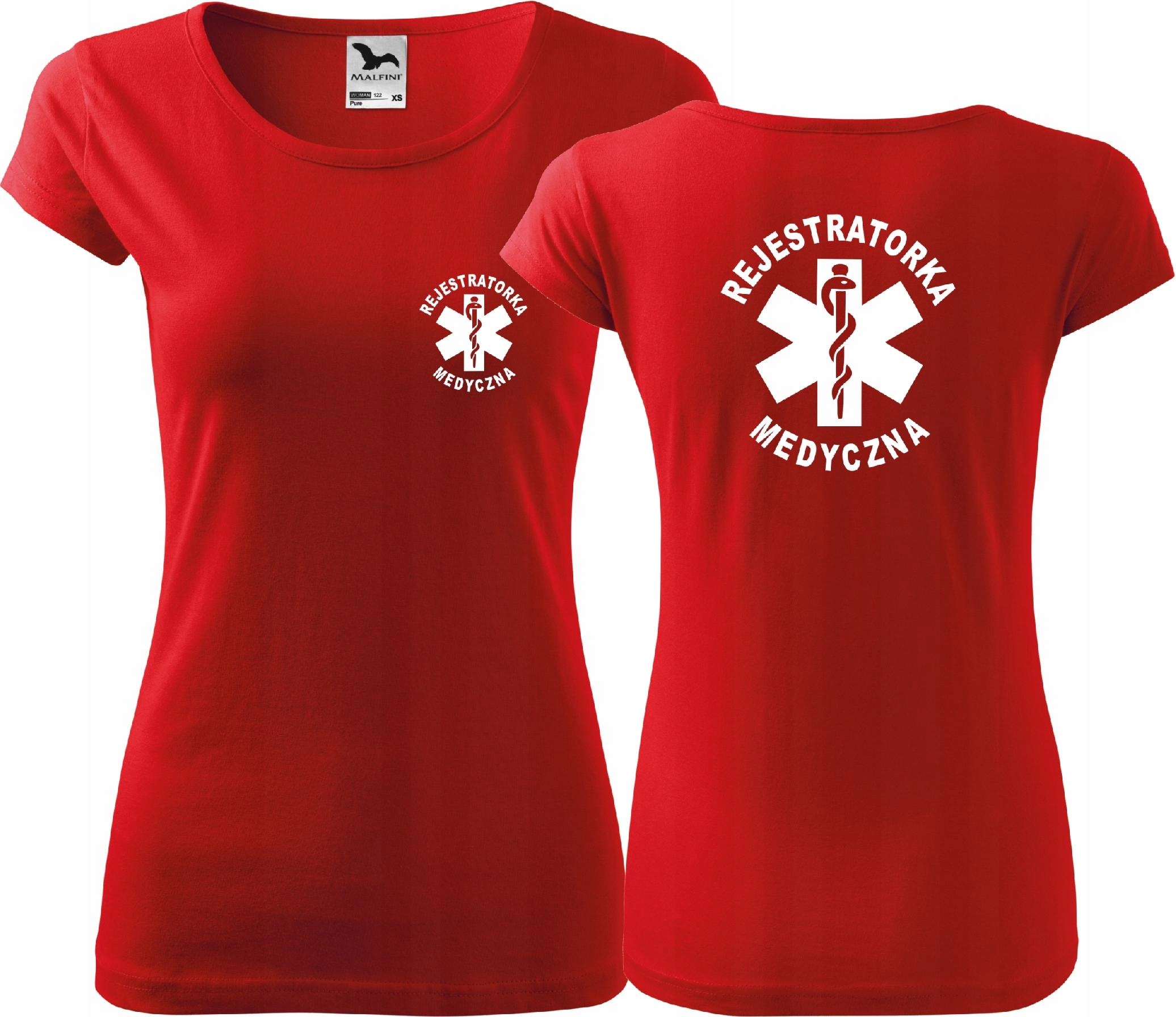 

Koszulka Pure z nadrukiem Rejestratorka Medyczna