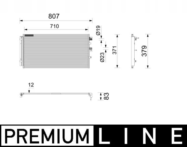 mahle ac 1211 000P конденсатор, радиатор кондиционера