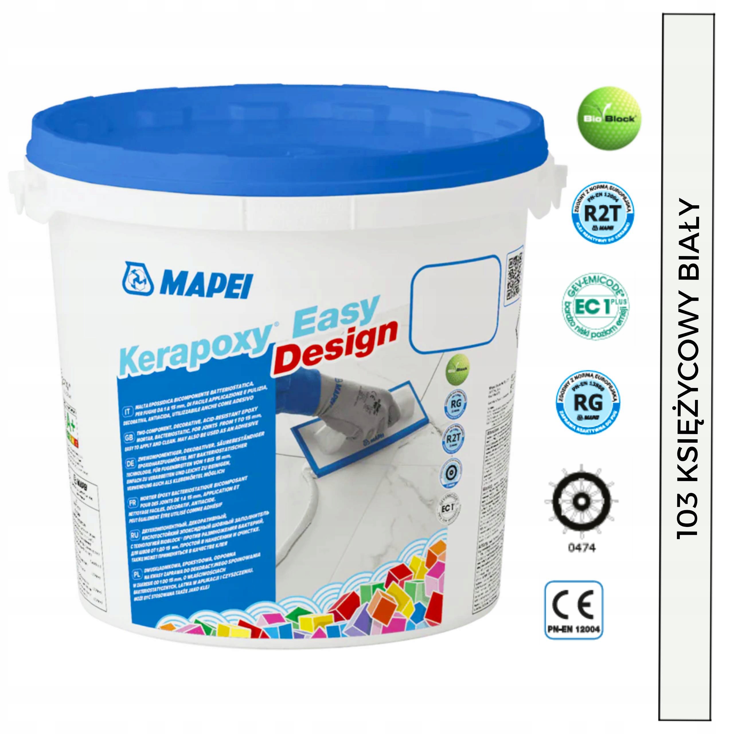 Epoxidová fuga Mapei Kerapoxy Easy Design 3kg 103 Měsíční bílá