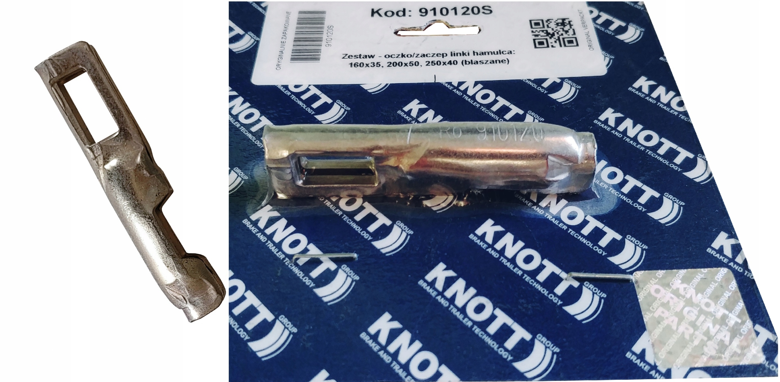 KNOTT OCZKO UCHWYT ZACZEP LINKI HAMULCOWEJ BLACHA