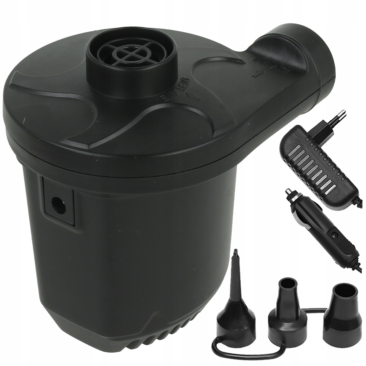 

Pompka Elektryczna Samochodowa Końcówki 12V 230V