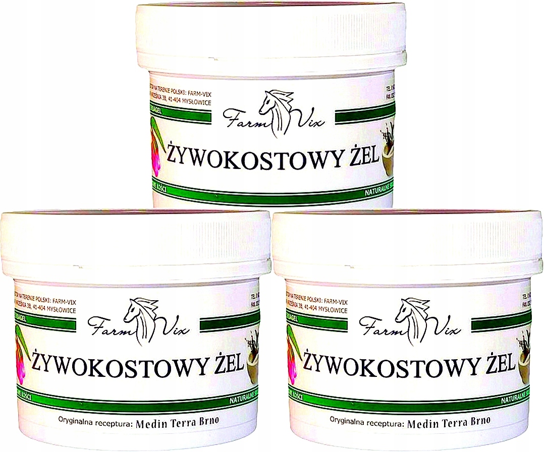 

Żywokostowy Żel 450ml Naturalne Składniki Farm-Vix
