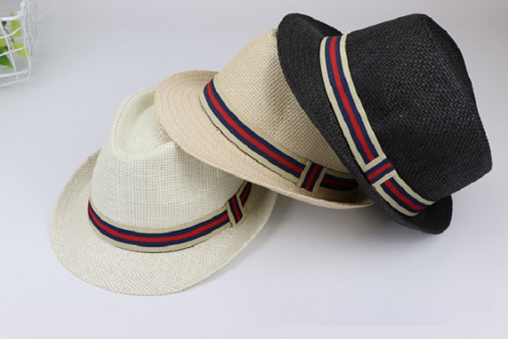 KAPELUSZ DAMSKI MĘSKI BUCKET HAT LETNI PLAŻOWY LEKKI SŁOMKOWY NA LATO WZORY Wzór dominujący mix wzorów