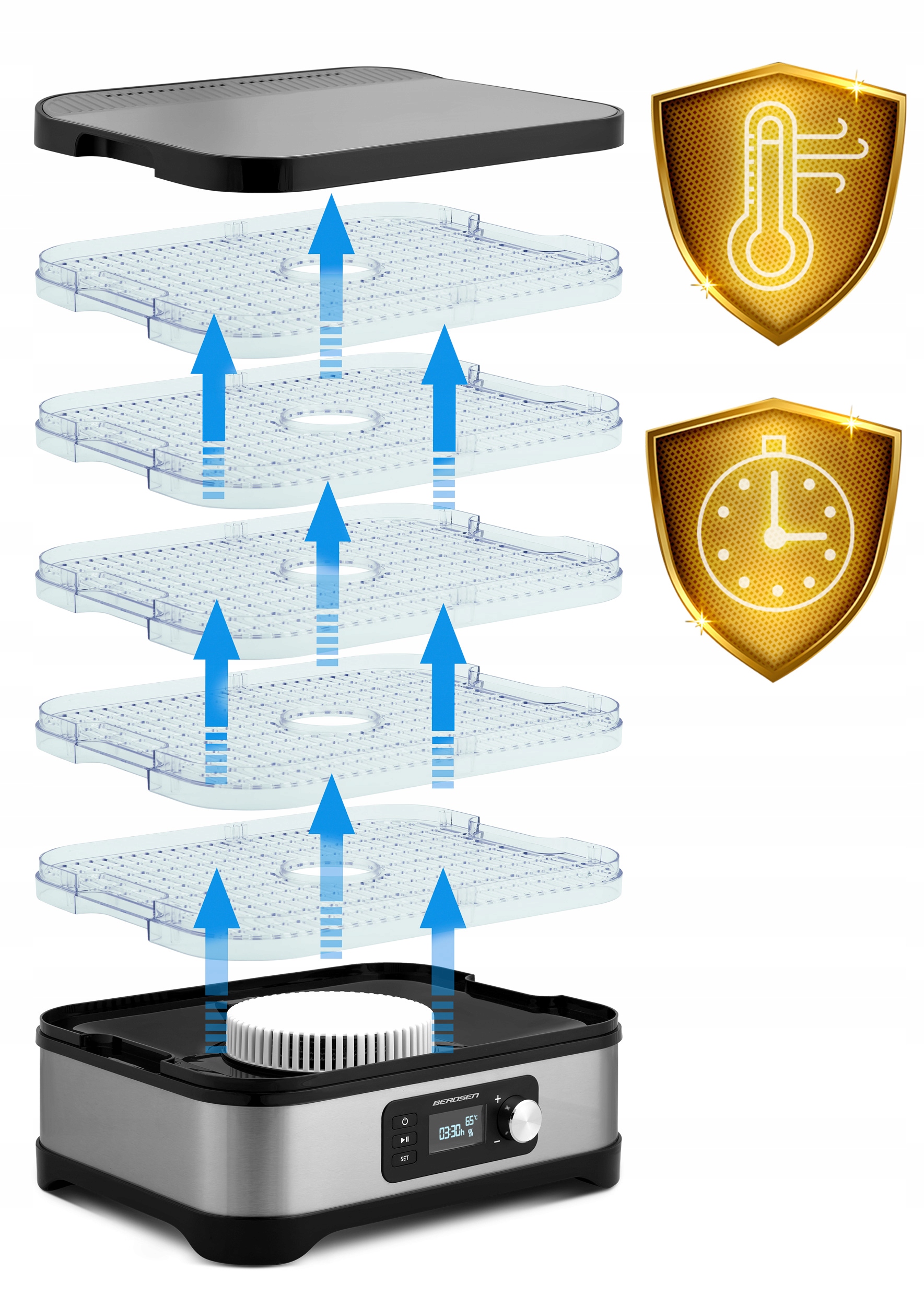 SUSZARKA DO GRZYBÓW OWOCÓW WARZYW + GRATIS TACKI Model BD-690