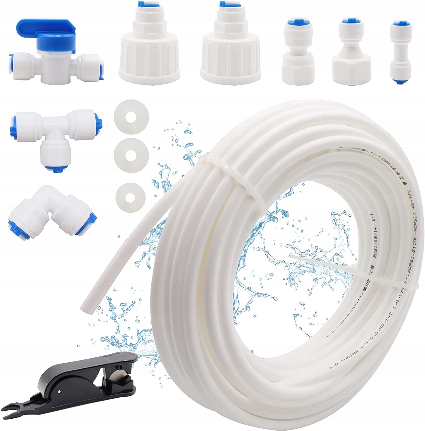 ZESTAW 15M WĄŻ DO LODÓWKI FILTRY WODY WĘŻYK DIY 1/4" Model Rura do oczyszczania wody 15M