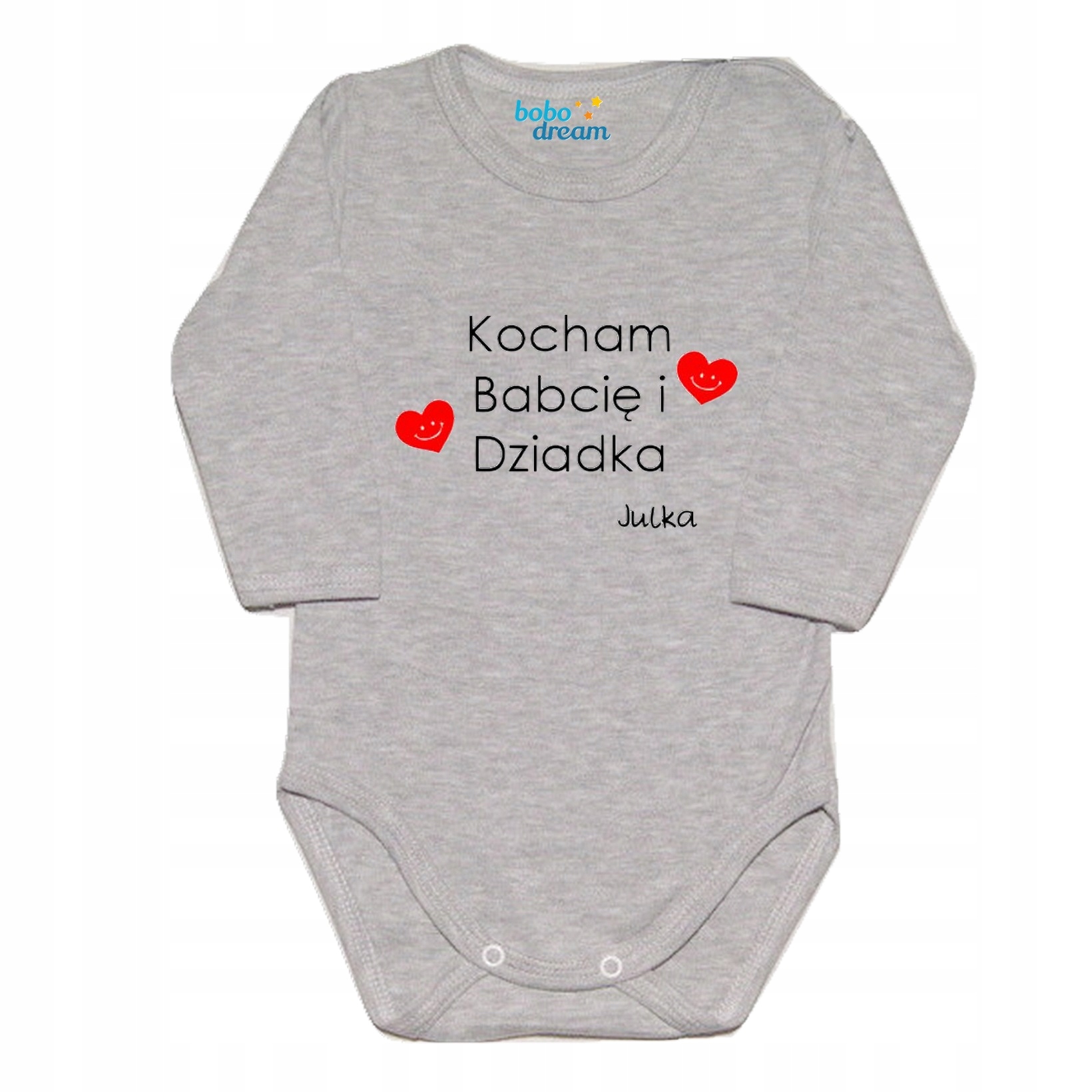 Body niemowlęce Dzień Babci i Dziadka z imieniem 7