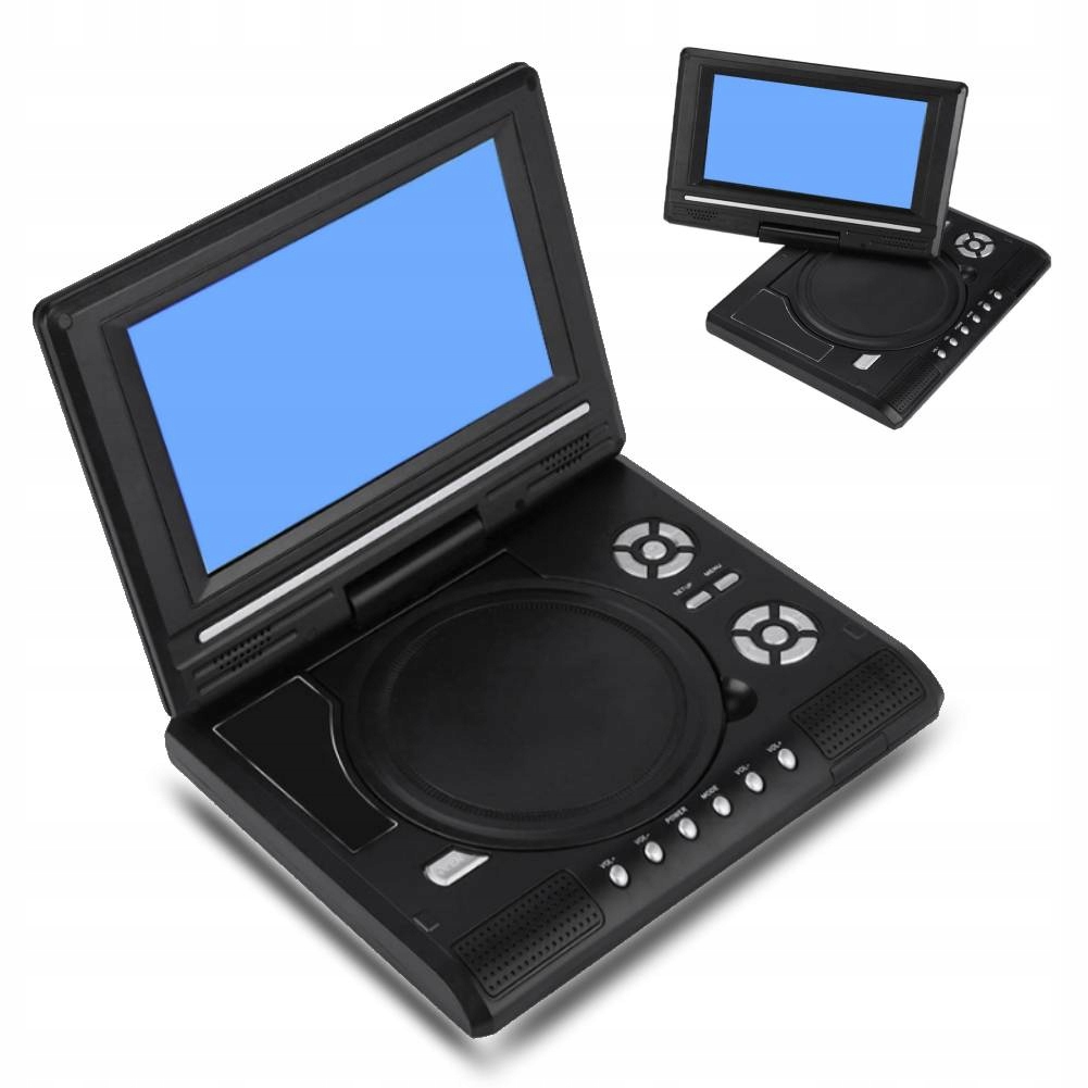 Prenosný 7" Automobilový DVD Prehrávač Usb Otočný Televízny Displej Herná Konzola