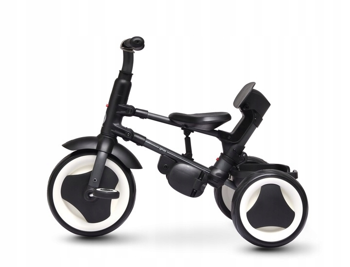 Rowerek Trójkołowy dla dzieci jeździk z daszkiem Rito Qplay czerwony Hamulec Tył