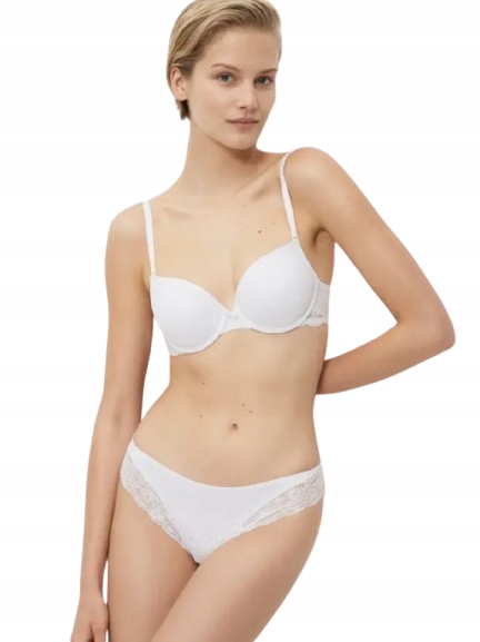 Biustonosz Triumph push-up biały Lovely Micro Whum 85B