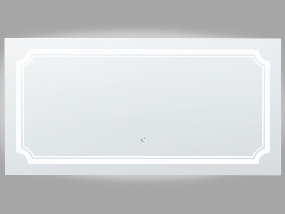 Lustro ścienne LED 120 x 60 cm srebrne ARROMACHNES Typ lustra ścienne