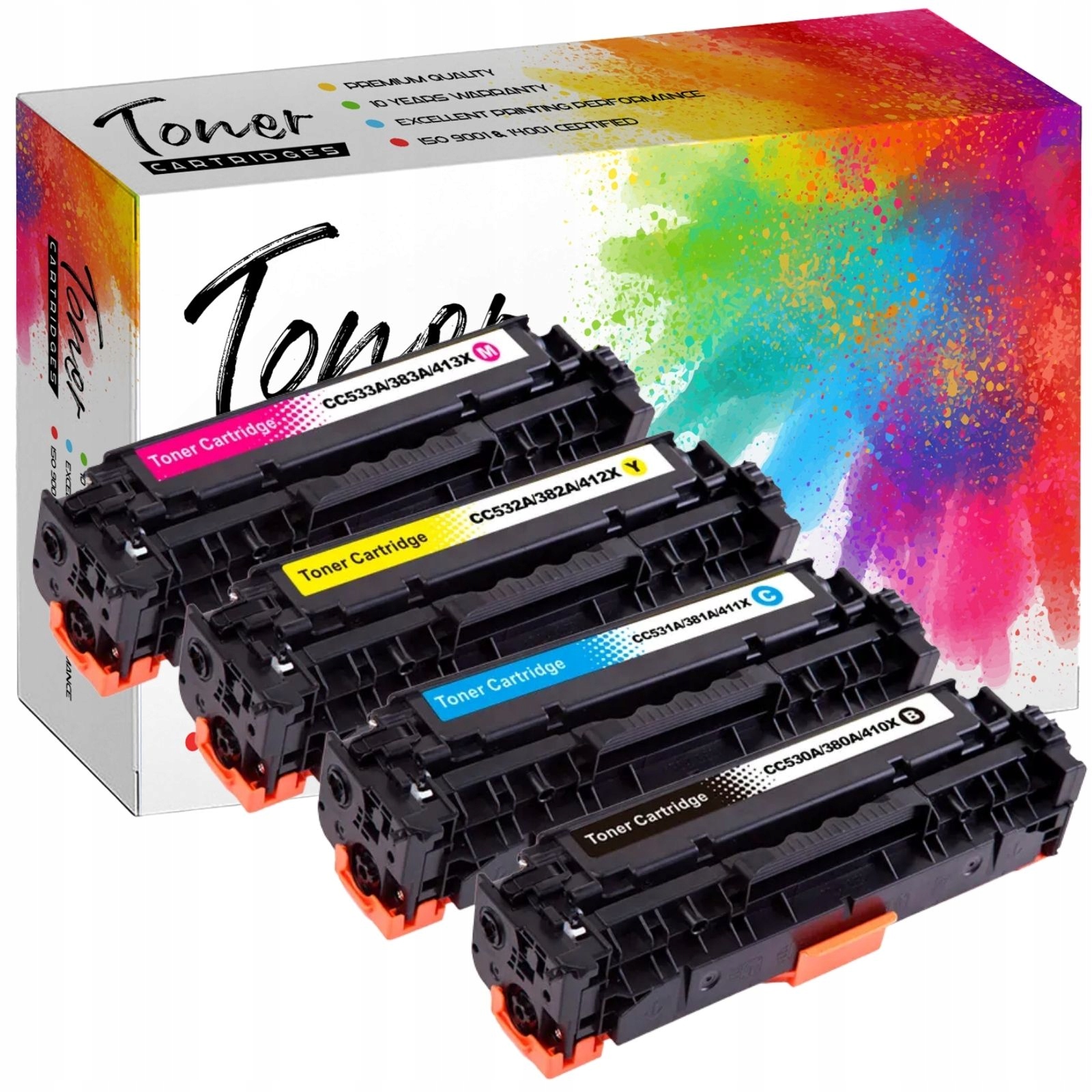 

4x Toner Do Drukarki Hp Color Laserjet CF410X Nowy