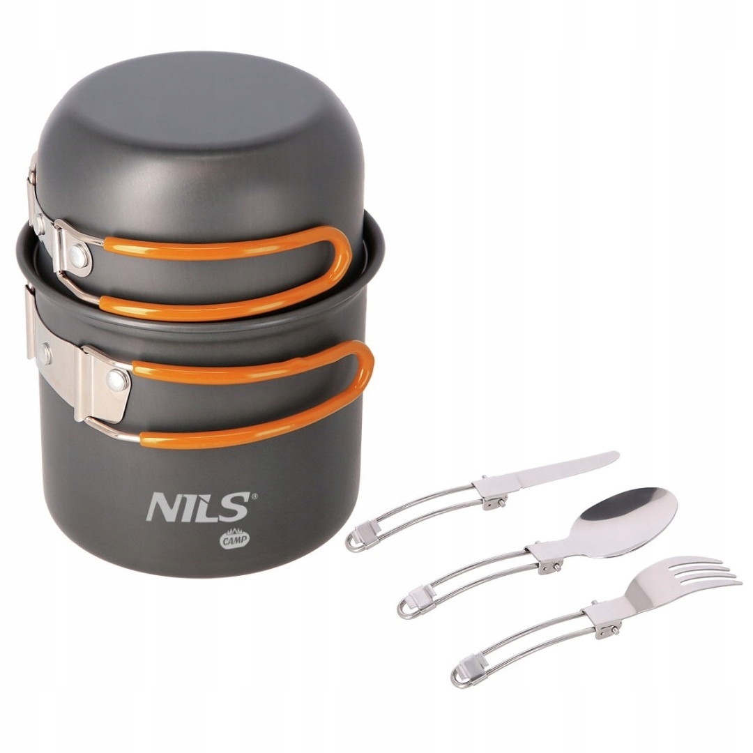 Garnek Turystyczny Nils Camp NC1704 800 ML Z Niezbędnikiem
