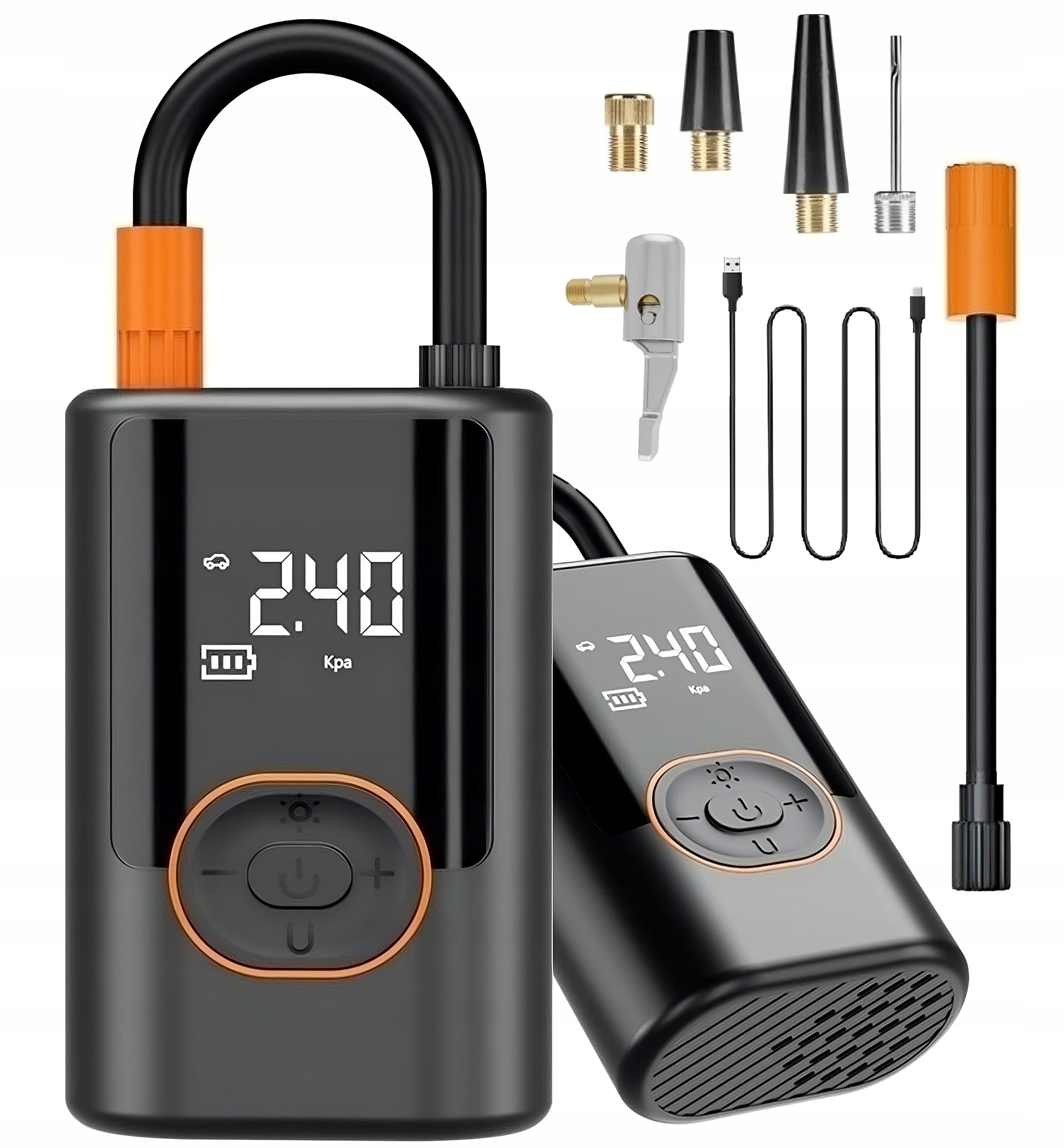 POMPKA ROWEROWA KOMPRESOR SAMOCHODOWY Aku 4000 mAh + POWERBANK MOCNA 100W