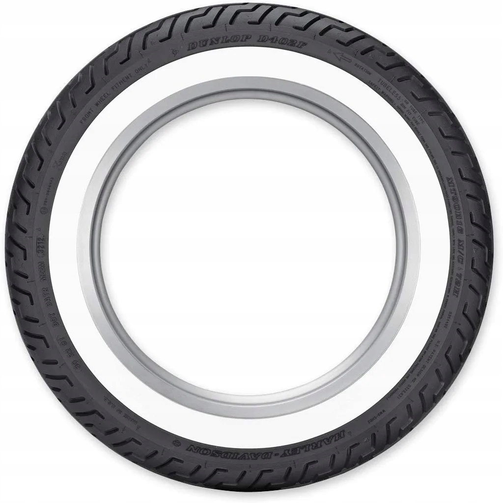 MU85B16 DUNLOP D402 77H WWW задняя белая сторона HARLEY