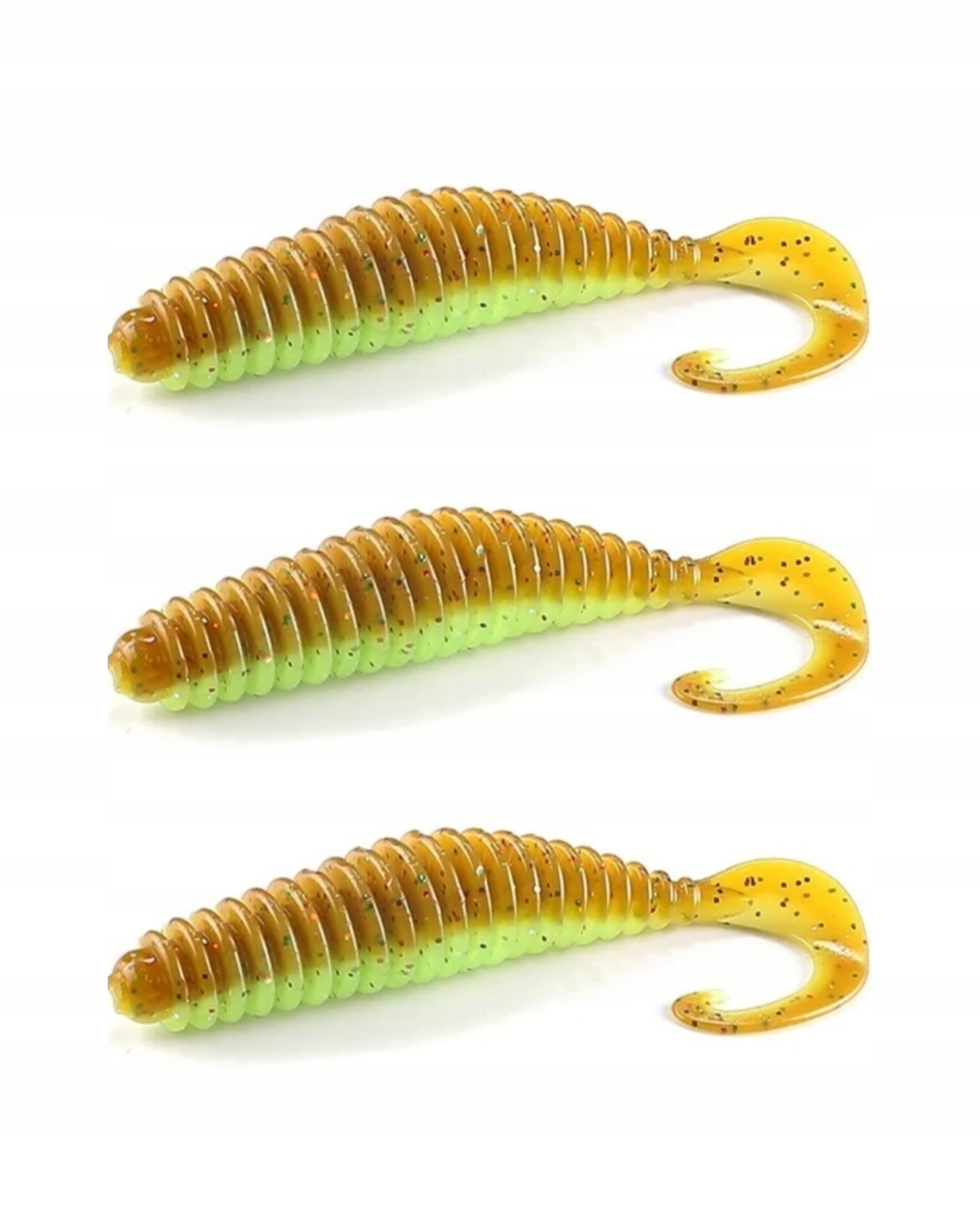 Twister Tanta Robak,guma 6,5cm/2,5g zestaw 3 sztuki