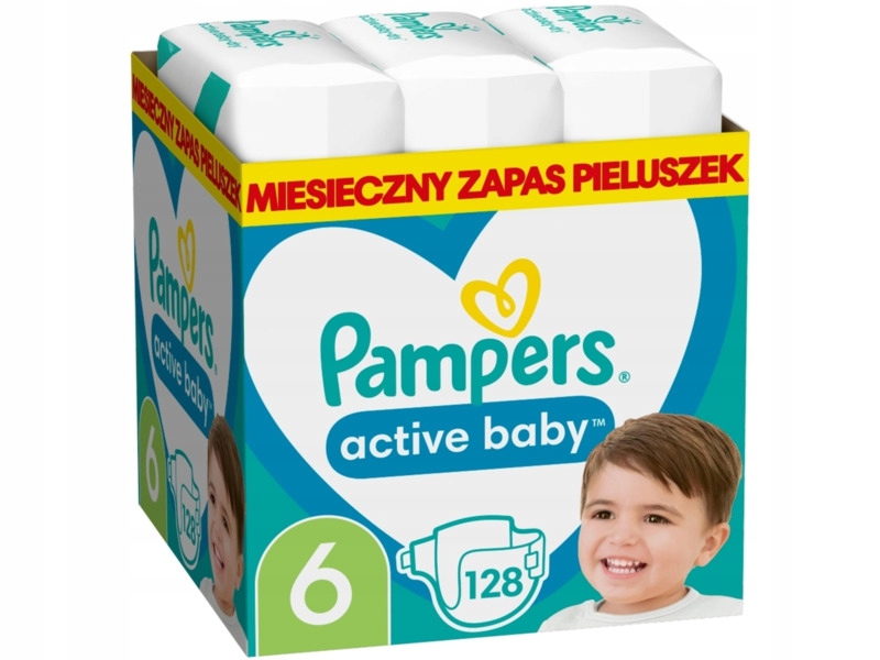 Подгузники Pampers Active Baby 6 Extra Large (128 шт.)
