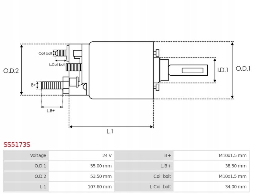 Elektromagnes rozrusznika SS5173S AS-PL EAN (GTIN) 5902129098638