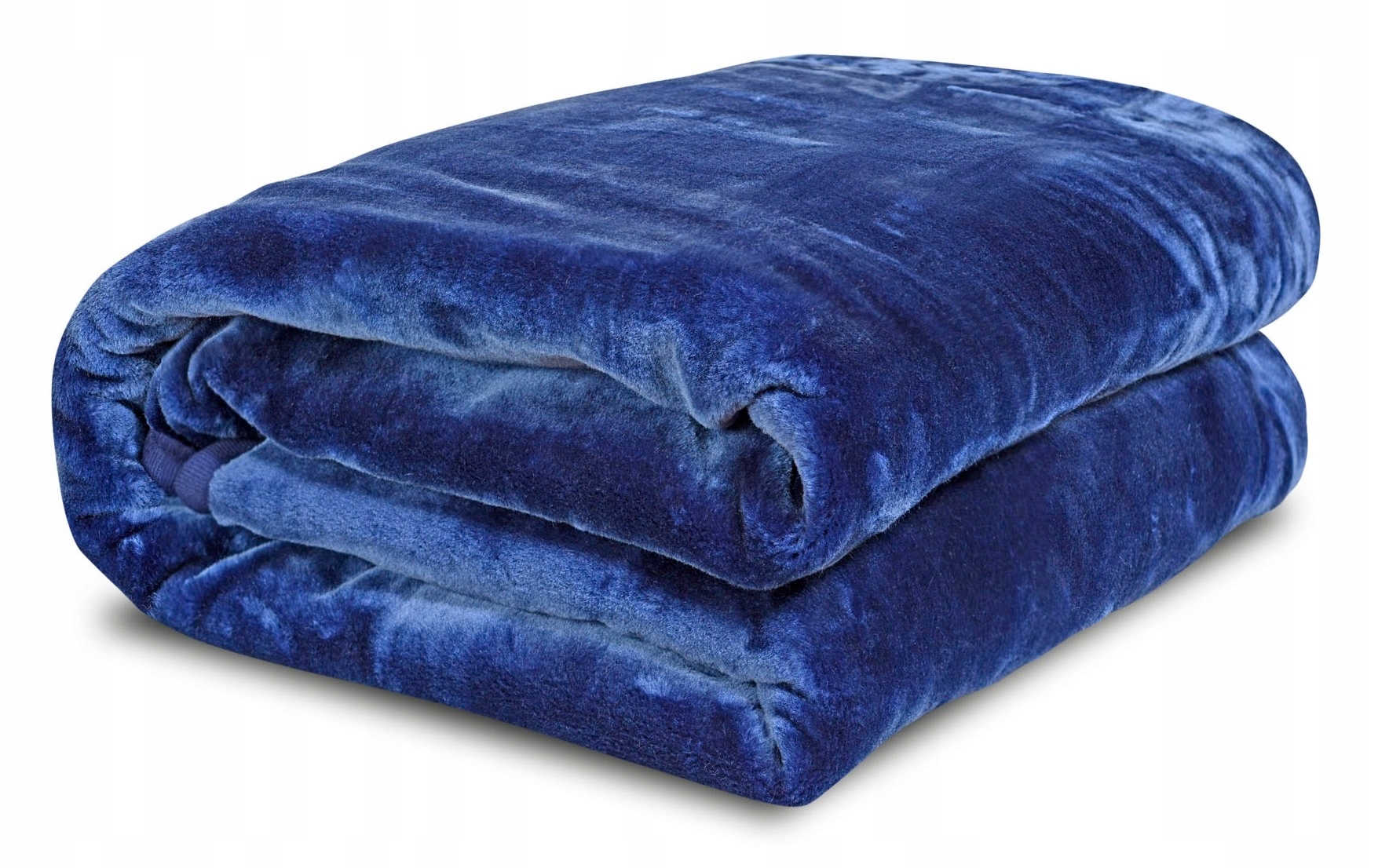 Akrylová deka 160x200 tmavě modrá, silný pléd, přehoz, postel, teplá deka