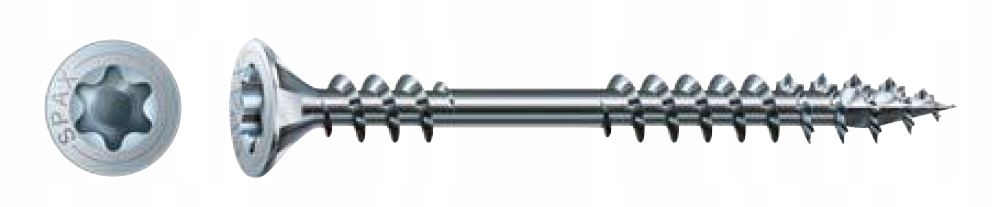 Skrutky Na Podlahy Drevených Dosiek Pozinkované Biele Torx 4,5X70MM Sada 500KS