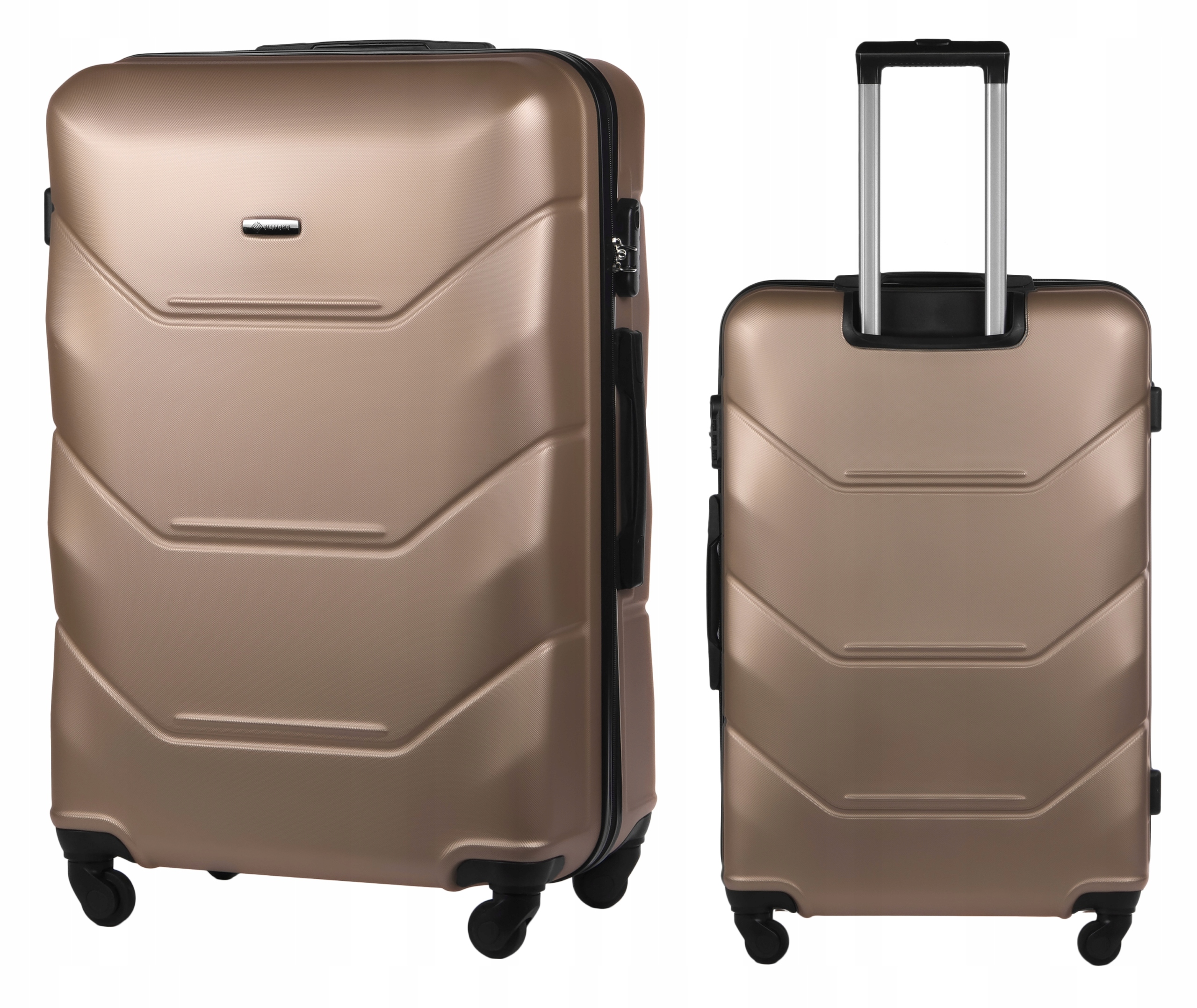 Velký Cestovní Kufr Na Kolečkách Diamond Šampaňská Barva XL 28" A227 Abs