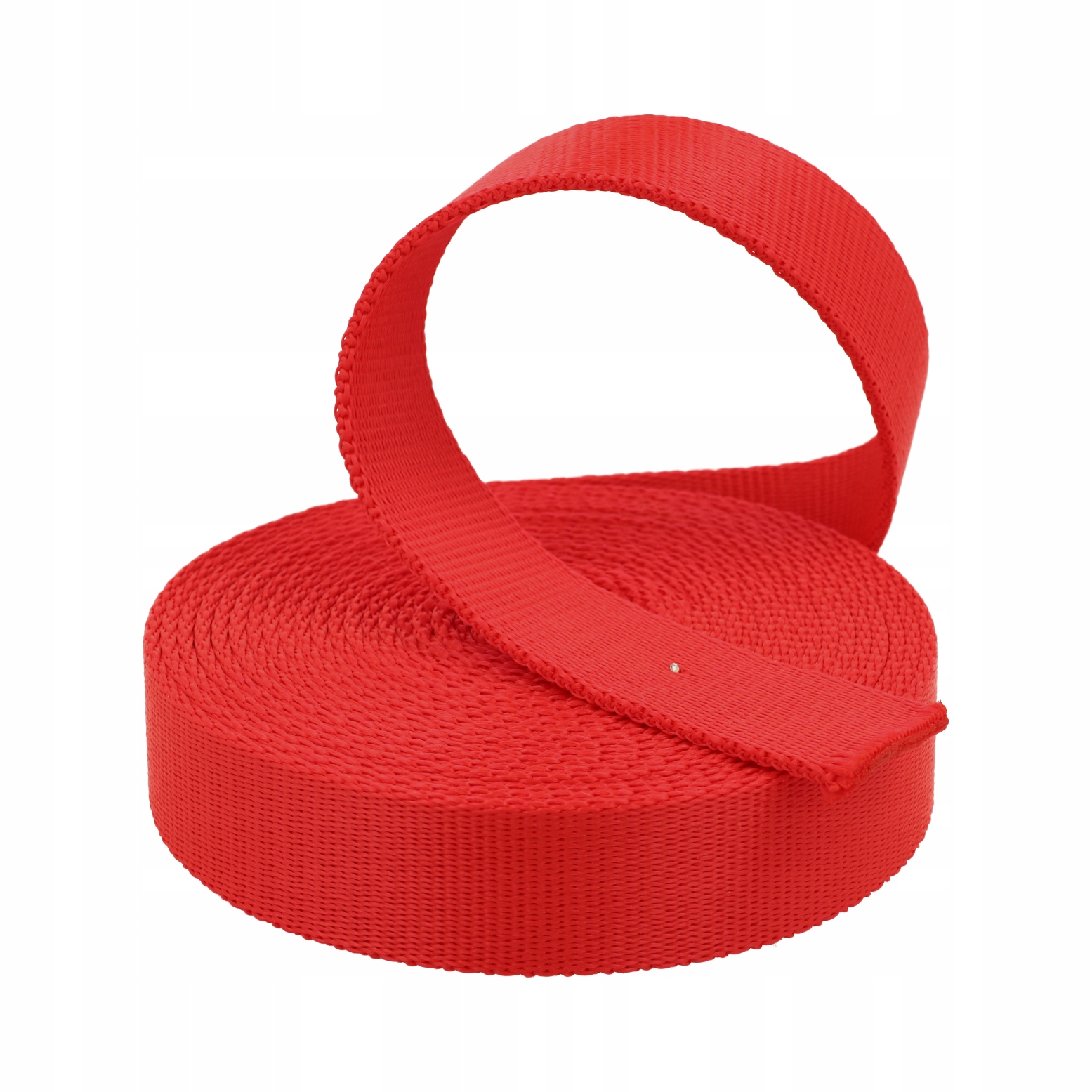 Popruh 30mm Hladká tloušťka 2mm Polypropylen 50 metrů Červená