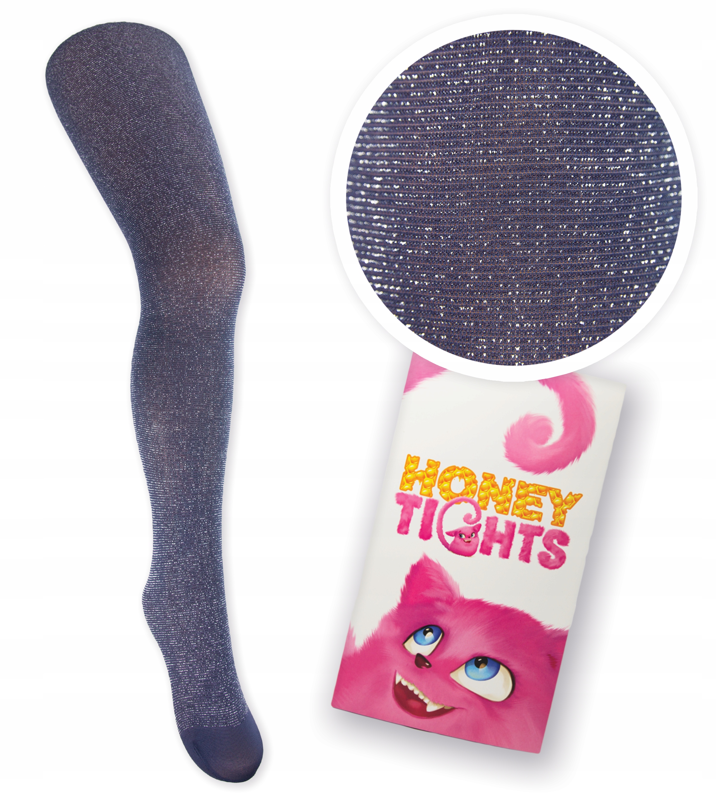 

Włoskie Honey Tights Dziewczęce Brokatowe 122-128