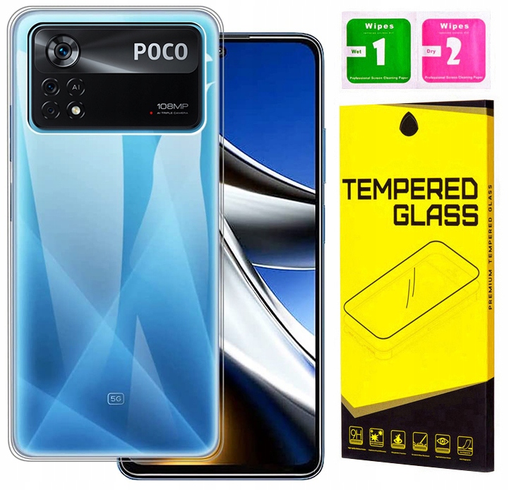 

Etui Silikon Do Xiaomi Poco X4 Pro 5G Szkło 9H