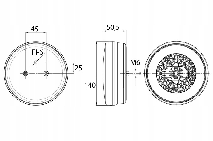 ПРОТИВОТУМАННАЯ ФАРА ПРИЦЕПА LED FRISTOM FT-111
