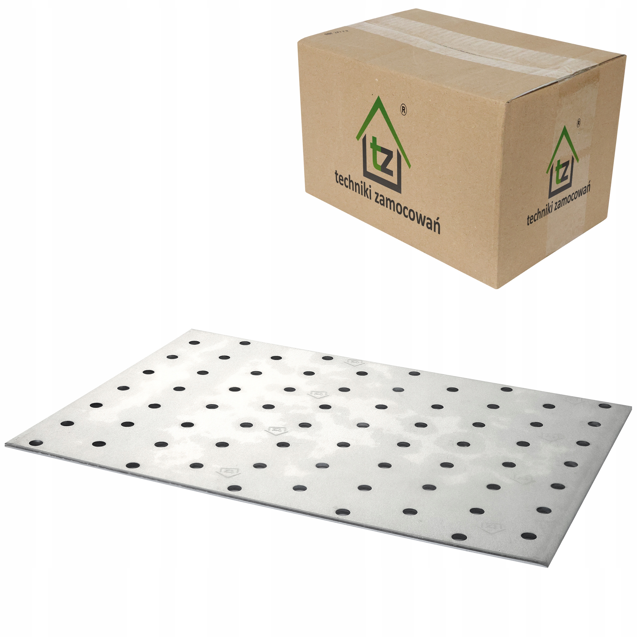 Perforované dlaždice 140 x 200 x 2 mm 50 ks Ploché tesárske spojky PP48