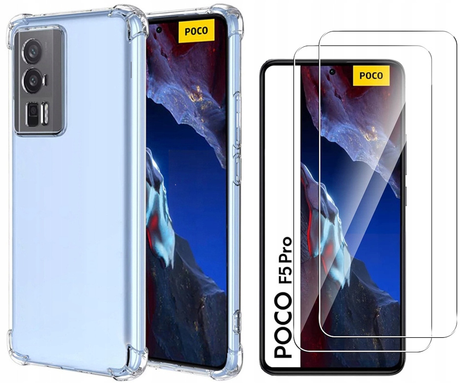

Etui A-shock 9D do Xiaomi Poco F5 Pro 5G +2x Szkło